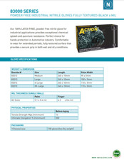 Shamrock Action Black NitrileTextured 6 MILGloves S M L XL Latex Free 100pcs