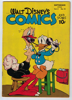 WALT DISNEY COMICS AND STORIES #60 3.5 OFF WHITE PAGES GOLDEN AGE