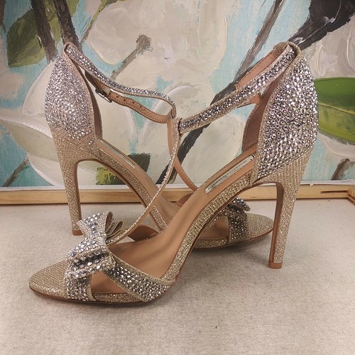 Zapatos para mujer INC sandalias diamantes de imitación plateados talla 6 SKU #09069 - Imagen 5 de 7