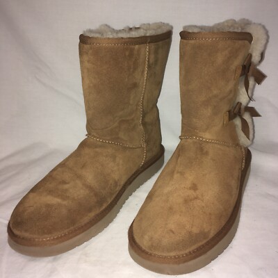 UGG Shoes Womens 10 Brown Suede Koolaburra Victoria Short Winter Boots 