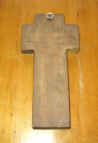 Vintage Wall Crucifix By J. Farmer Canadian Ceramic 8 1/2'' x 4 3/16'' FREE SHIP - Picture 2 of 3