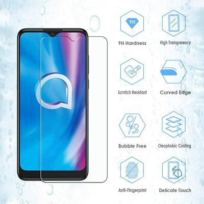 Vetro Temperato 9D Per Alcatel 1S/1SE/1V (2020): Protezione Totale Trasparente