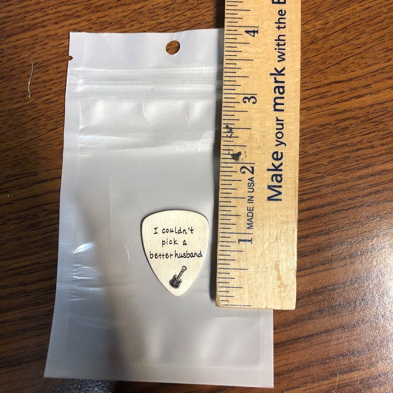 I Couldn’T Pick a Better Husband  Musical Guitar Pick Jewelry Gift for Husband G