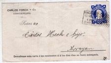CHILE, 1904, PAPELERÍA POSTAL, CONCEPCION TO ARRAYAN, EN MUY BUEN ESTADO
