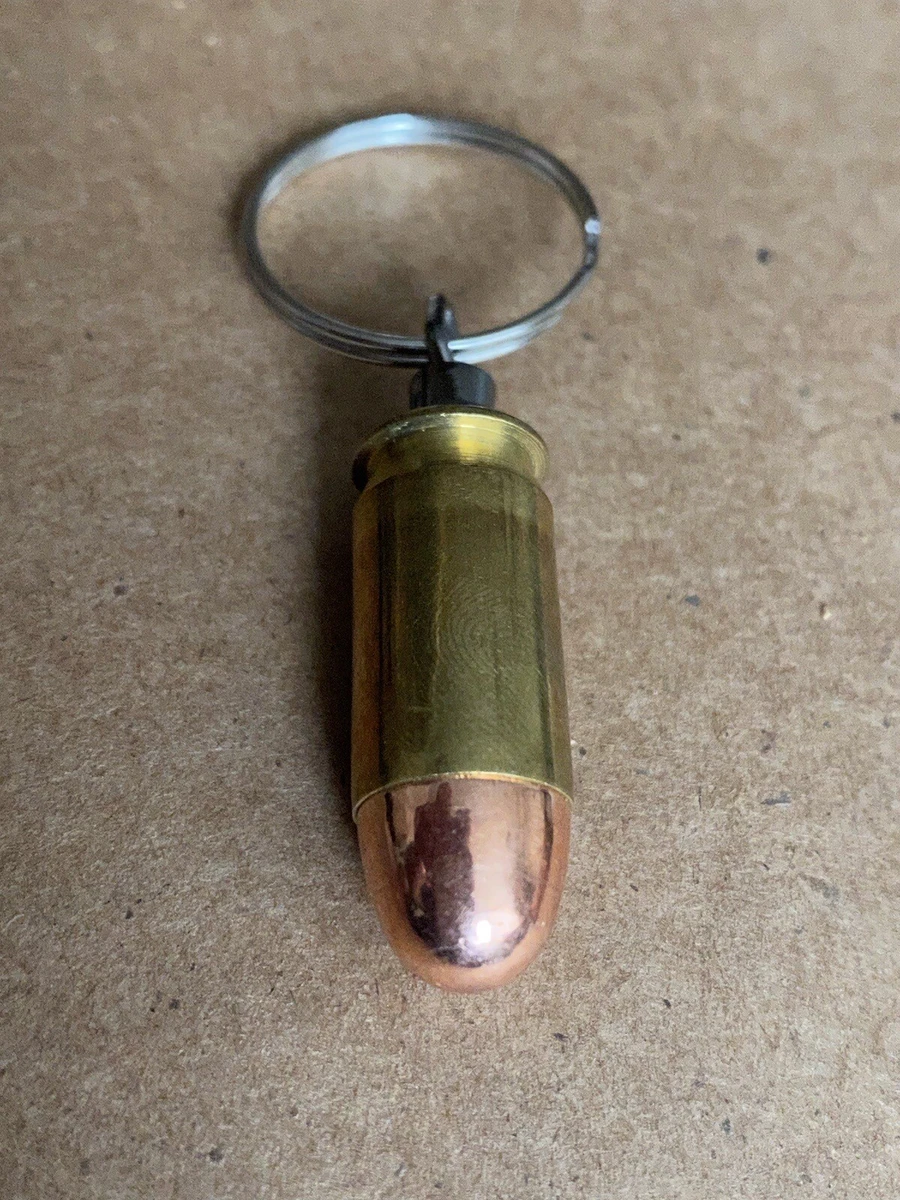 9 mm bullet keychain handmade different styles with keyring loop