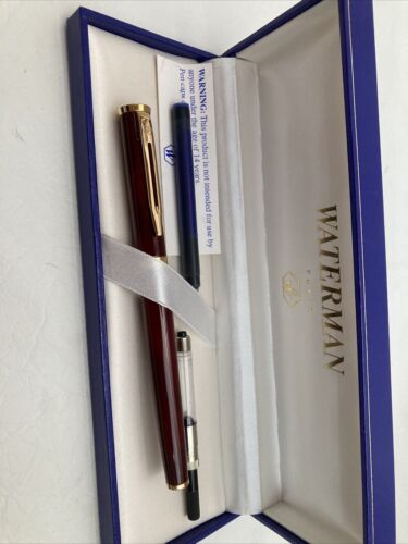 Waterman Füllfederhalter neu mit Box Vorwort, rot