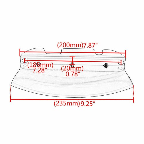 Front Forks Wind Deflector Fit for Harley Touring Street Glide Lower Triple Tree - Picture 2 of 11