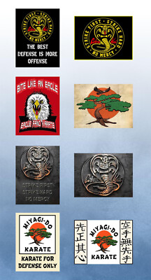 Multi-Angebot Cobra Kai TV-Programm 'Eagle Fang' 'Miyagi Do' Metalltafeln Schilder