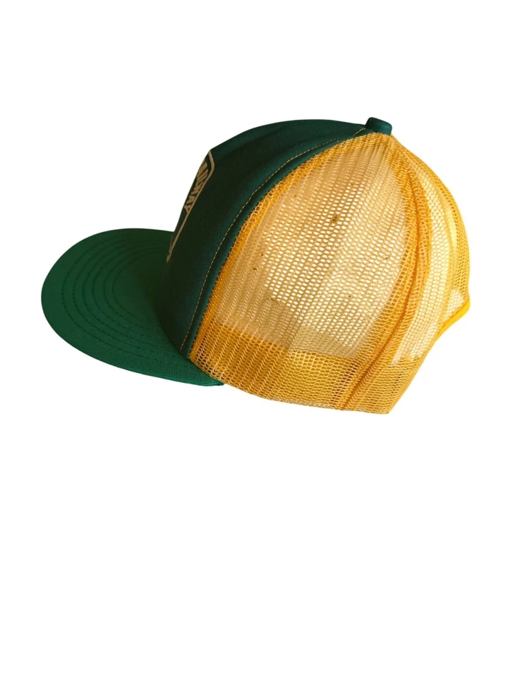 Sombrero de camionero Southern Railway Safety First verde y amarillo de Challenger Caps Adju Foto 2 de 4