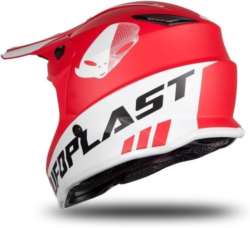 UFO PLAST Youth Large Full Face Off-Road Motocross Helmet Matt Red Lightweight - Picture 3 of 10
