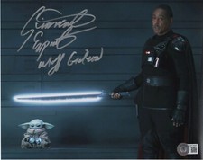 Giancarlo Esposito Mandalorian Autographed Signed 8x10 Photo Beckett BAS COA