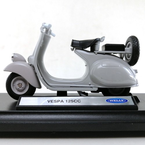 Vespa 125 CC modelo fundido a presión Welly escala 1:18 colección de juguetes hobby #2 - Imagen 3 de 12