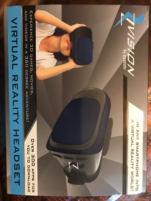 Zvision Virtual Reality Headset, Turn Any Smartphone Into A World (Silver) 