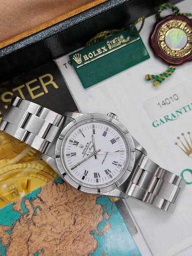 Rolex Air-King Watch, White Dial Ref 14010 34mm, 1997 Full Set - Picture 15 of 16