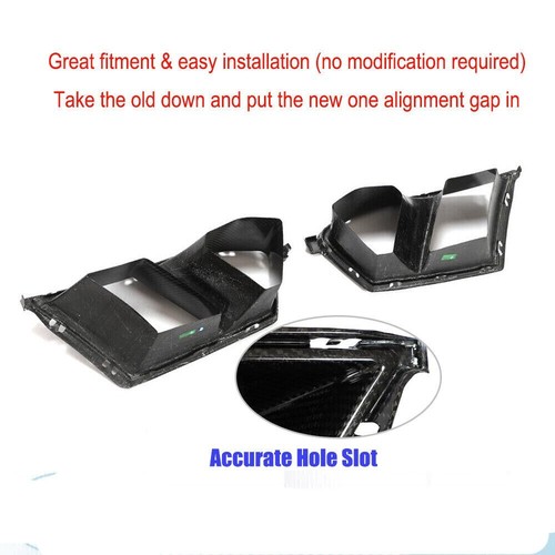 For BMW G80 M3 G82 G83 M4 2019-24 REAL CARBON Front Bumper Air Duct Vent Replace - Picture 12 of 17