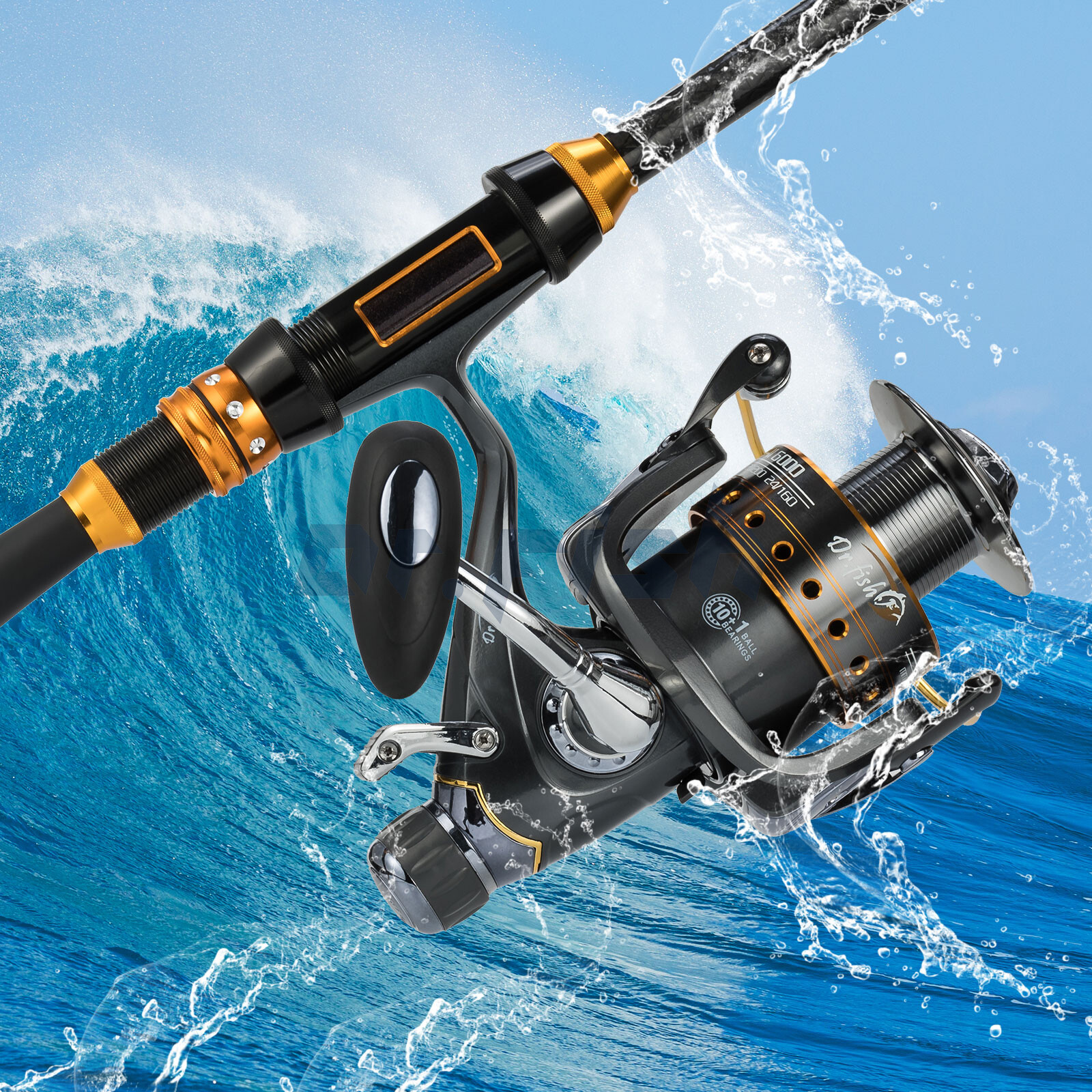 Spinning Fishing Reel 4000 10+1BB Baitfeeder Ultra Smooth Poweful Freshwater
