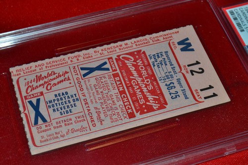 TICKET Stub 1944 WORLD SERIES Game 6, PSA 2, STAN MUSIAL Cardinals, FREE SHIP! - Picture 2 of 6