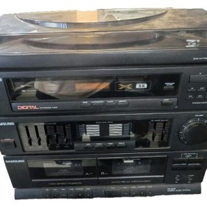 Very RARE Samsung VIP-680R Double Deck Cassette Music Center Radio Record Player