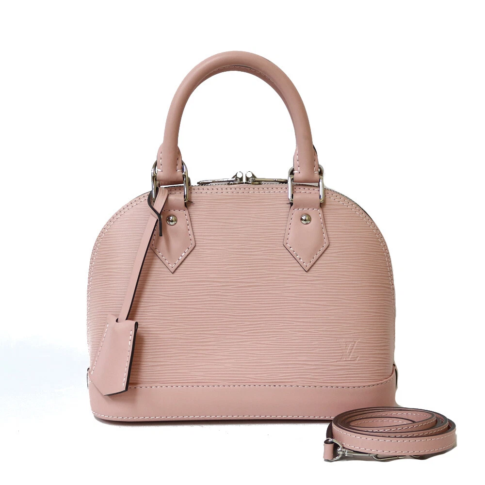 tas sling-bag Louis Vuitton Epi Alma Mini Chain Pink