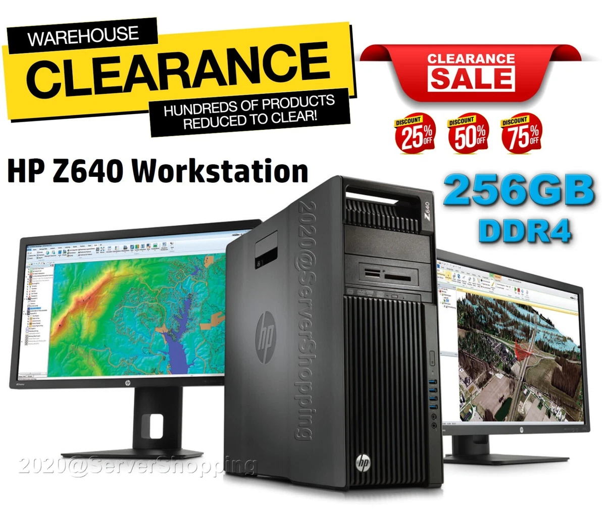 ワークステーション HP Z640 dual xeon 2690V4 RX6600 Ram 96GB ワーク