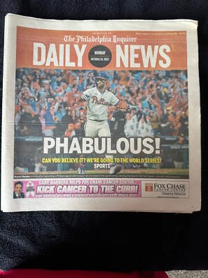 Bryce Harper October 24 2022 Philadelphia Daily News Phillies Bedlam At The Bank