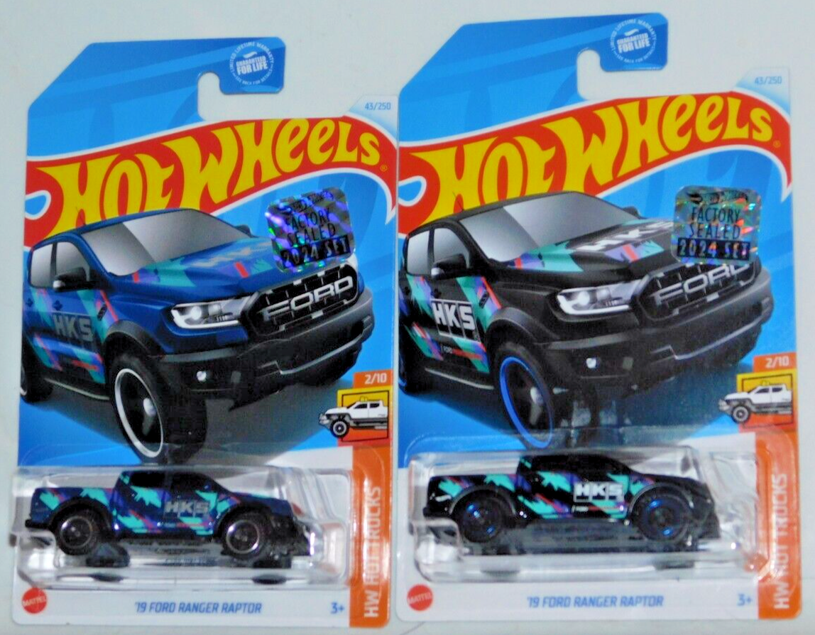 2024 HOT WHEELS RLC FACTORY SET HOT TRUCKS SERIES 2019 FORD RANGER RAPTOR X2