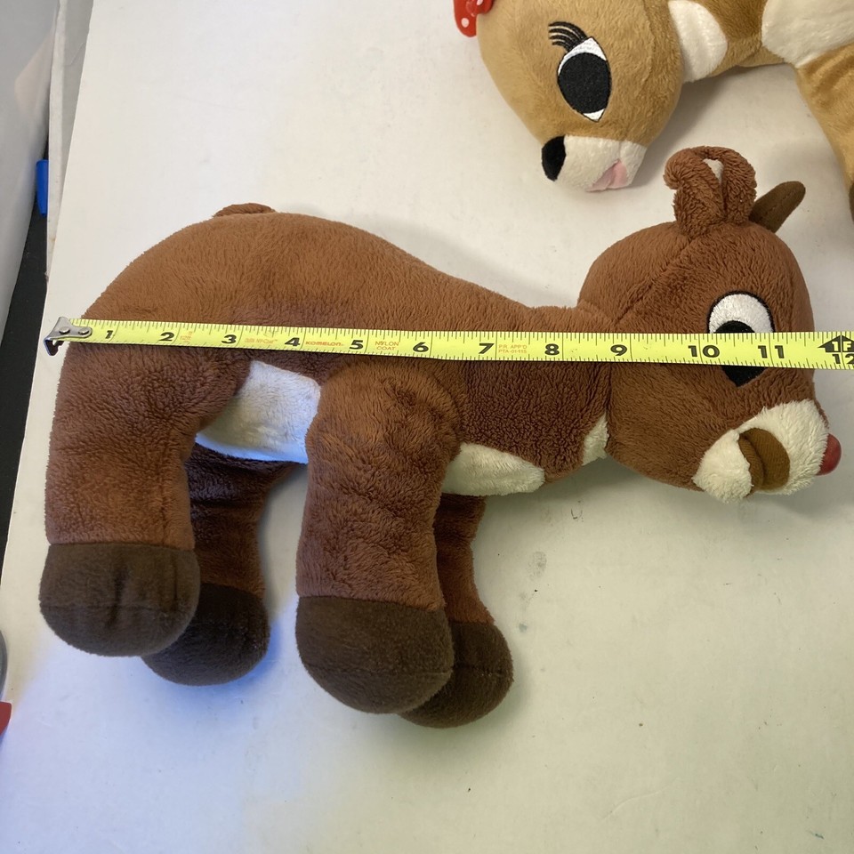 2 Rudolf The Red Nose Reindeer Plush Clarice Rudolph 12 Inches Stuffed ...