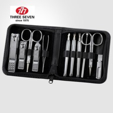 777 THREE SEVEN Nail Clippers Manicure Gift Travel Beauty Set 810C Made in Korea
