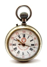 Antico Pocket Systems Roskopf quadrante aperto porcellana 58mm 1920c restauro ricambi