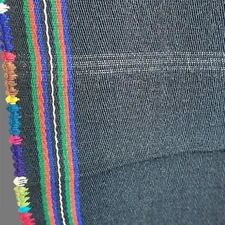 Vintage handmade Romanian folk skirt from Transylvania Banat, wool wrap skirt