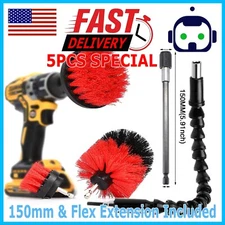 Drill Brush Set Power Scrubber Drill Attachments For Carpet Tile Grout Cleaning