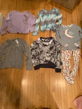 Girls Clothes Size 12 Justice tops some with tags Gymboree pjs