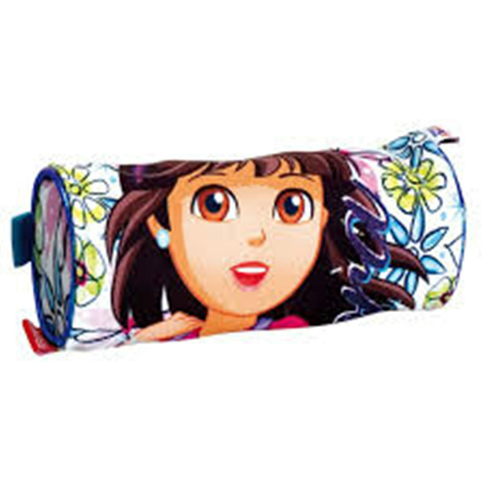 DORA and Friends (9459)- Round/Tubular Glitter Pencil Case - Size Approx: 22x7cm