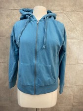 Time and Tru Women's Blue Hoodie Full Zip Size S 4-6