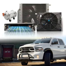12V Electric Car A/C Unit Kit Caravan Truck Air Conditioner Under Dash 12000BTU
