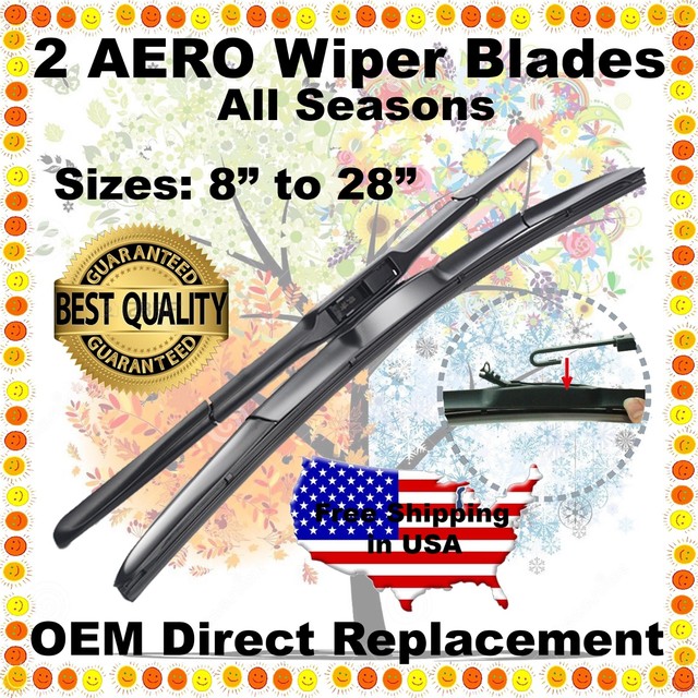 AERO HYBRID 24" & 18" PREMIUM OEM QUALITY SUMMER WINTER WINDSHIELD