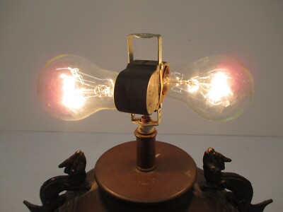 Vtg Tyndale Frederick Cooper Bronze Look Metal Asian Dragon Table