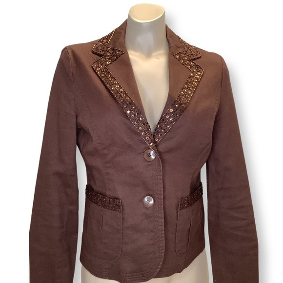 Y2K Lulmari sequence two button jacket with butto… - image 1