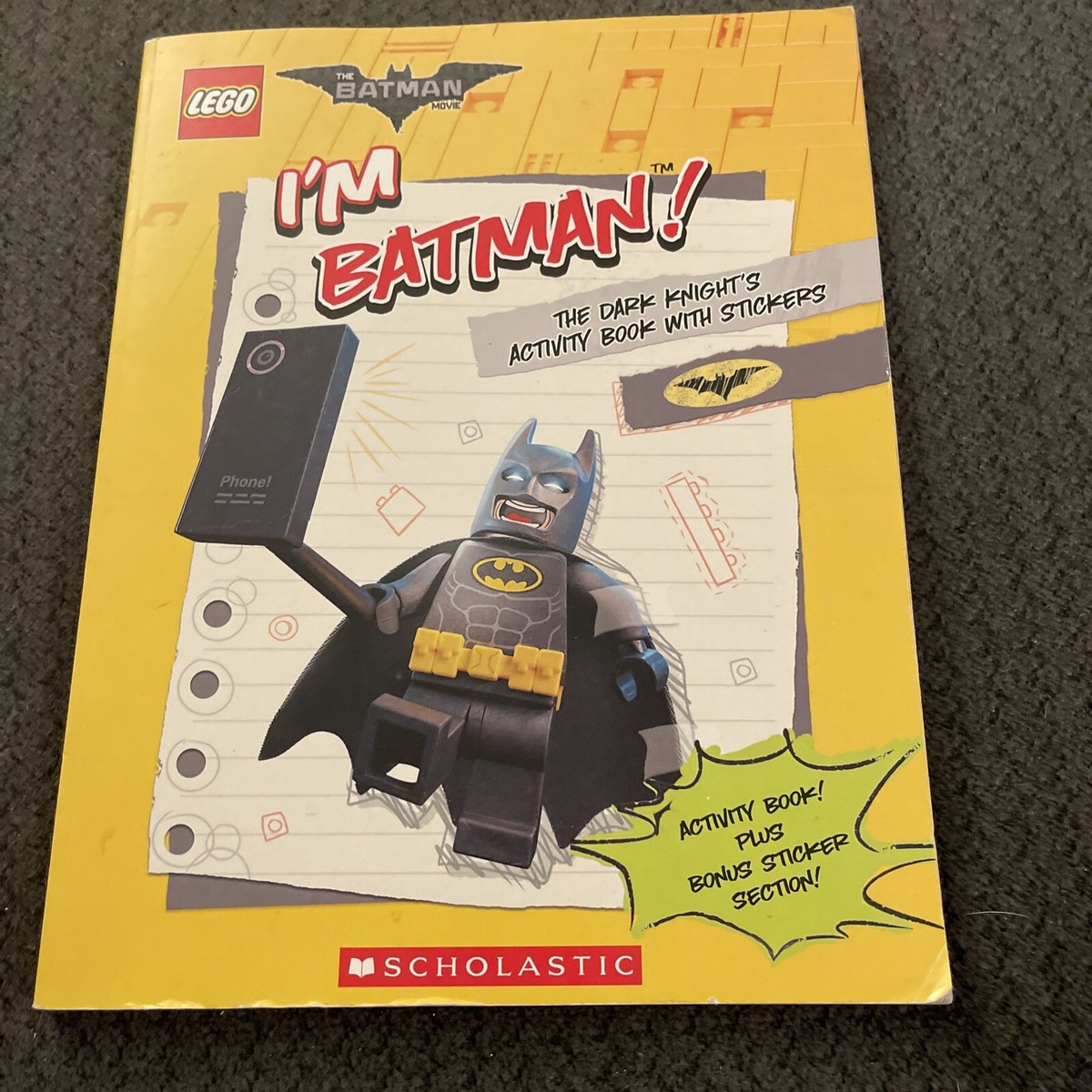 New Lego I’m Batman Activity Book Stickers D18