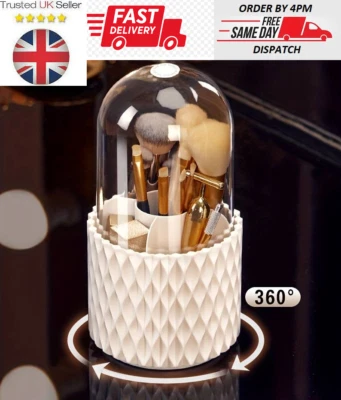360° drehbare Make-up-Bürste Aufbewahrungsbox tragbarer Schreibtisch Kosmetik Organizer Etui