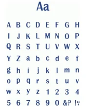 QuicKutz Alphabet 2x2 Cutting Dies Uptown Girl Moxie Empire Zoe CK Newsclips