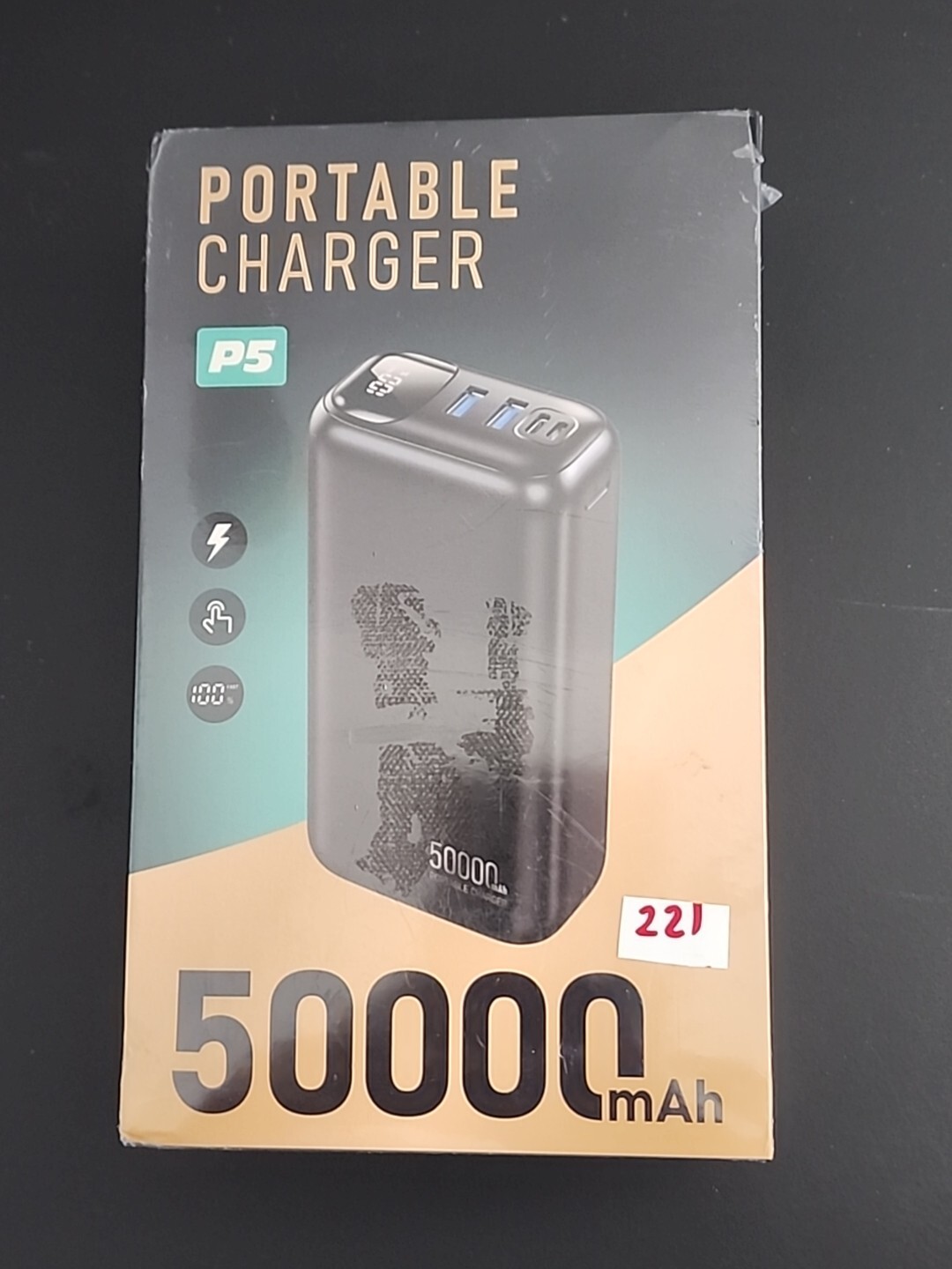 50,000mAh 22.5W Fast Portable Charger - High Capacity Power Bank-image