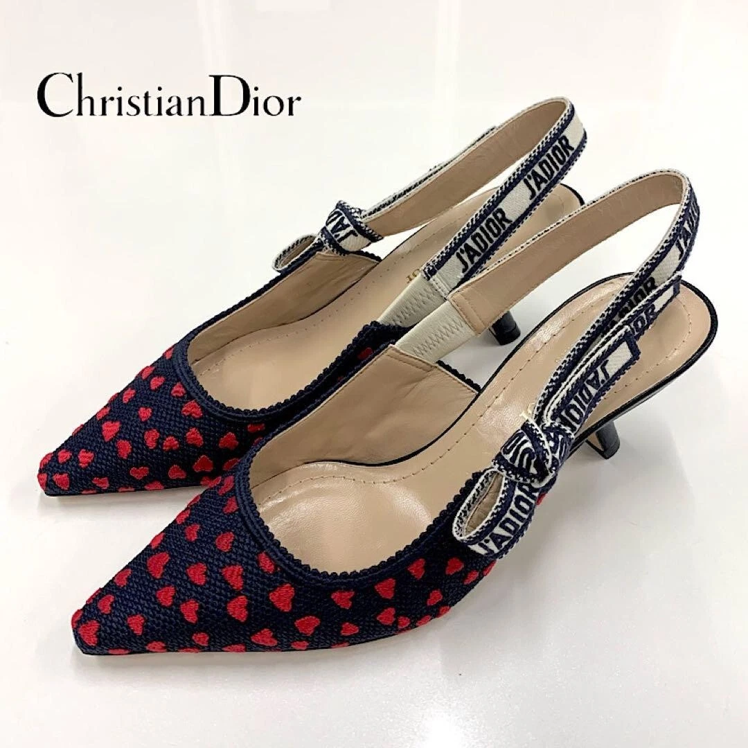 Dior Christian J'ADIOR Escarpins Sandales Chaussures Écharpe Coeur Occasion Femme Taille 35 !