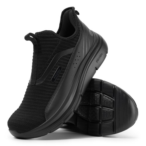 FitVille Mens Extra Wide Slip on Walking Shoes with Arch Support Sneakers Casual - Picture 15 of 58
