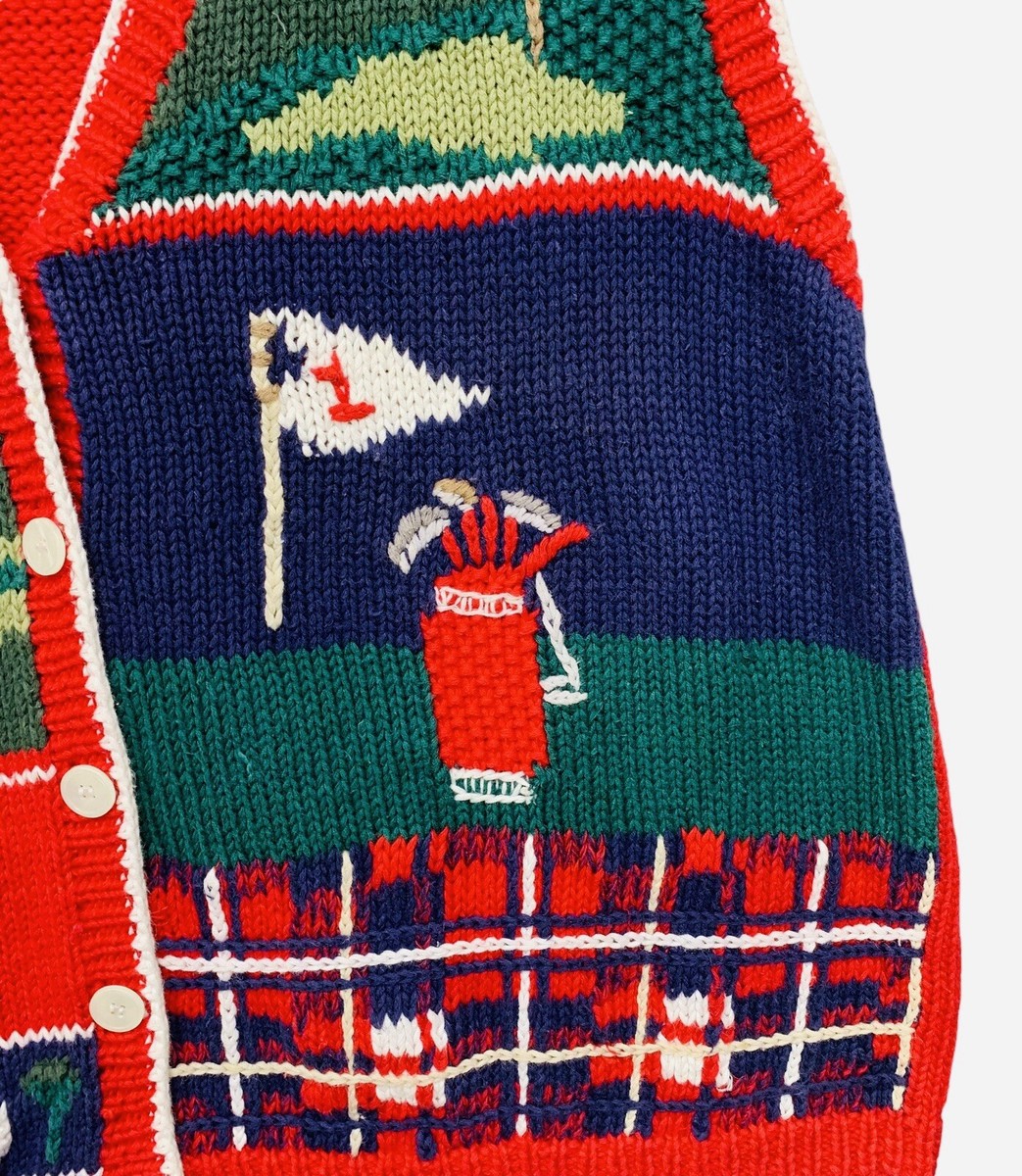 Vintage Knockabouts By Pendleton Mens XL Golf Vest Knit Button