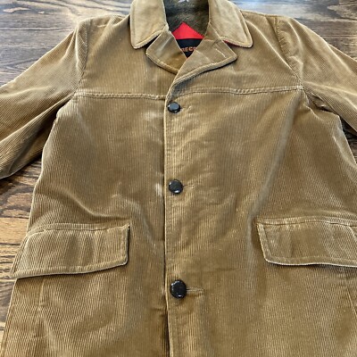 vintage corduroy カーコート Vintage 70s Style McGregor Tan Corduroy Midi Trench Coat Jacket