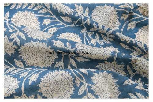 Schöne Sonne Blume Stoff Baumwolle Tisch Servietten Blockdruck 4 Stück Set - Bild 3 von 3