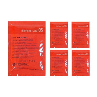 5 X Trockenhefe Bierhefe Safale US-05 von Fermentis Gärhefe Hefe Bier brauen