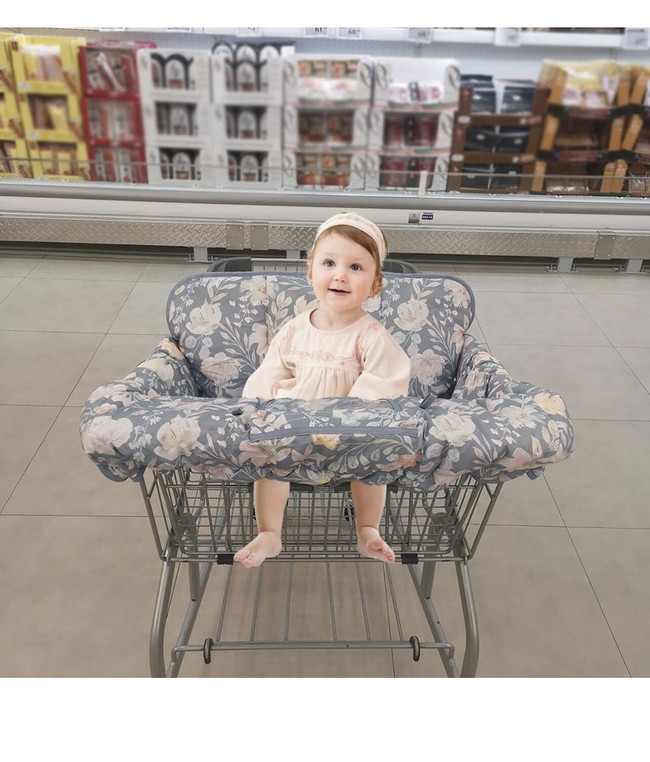 ICOPUCA Shopping Cart / High Chair Cover Gray BRAND NEW
