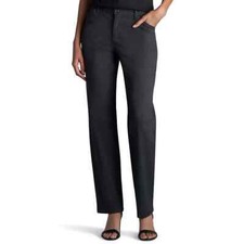 Petite Lee Relaxed Fit Straight leg Mid Rise Pants